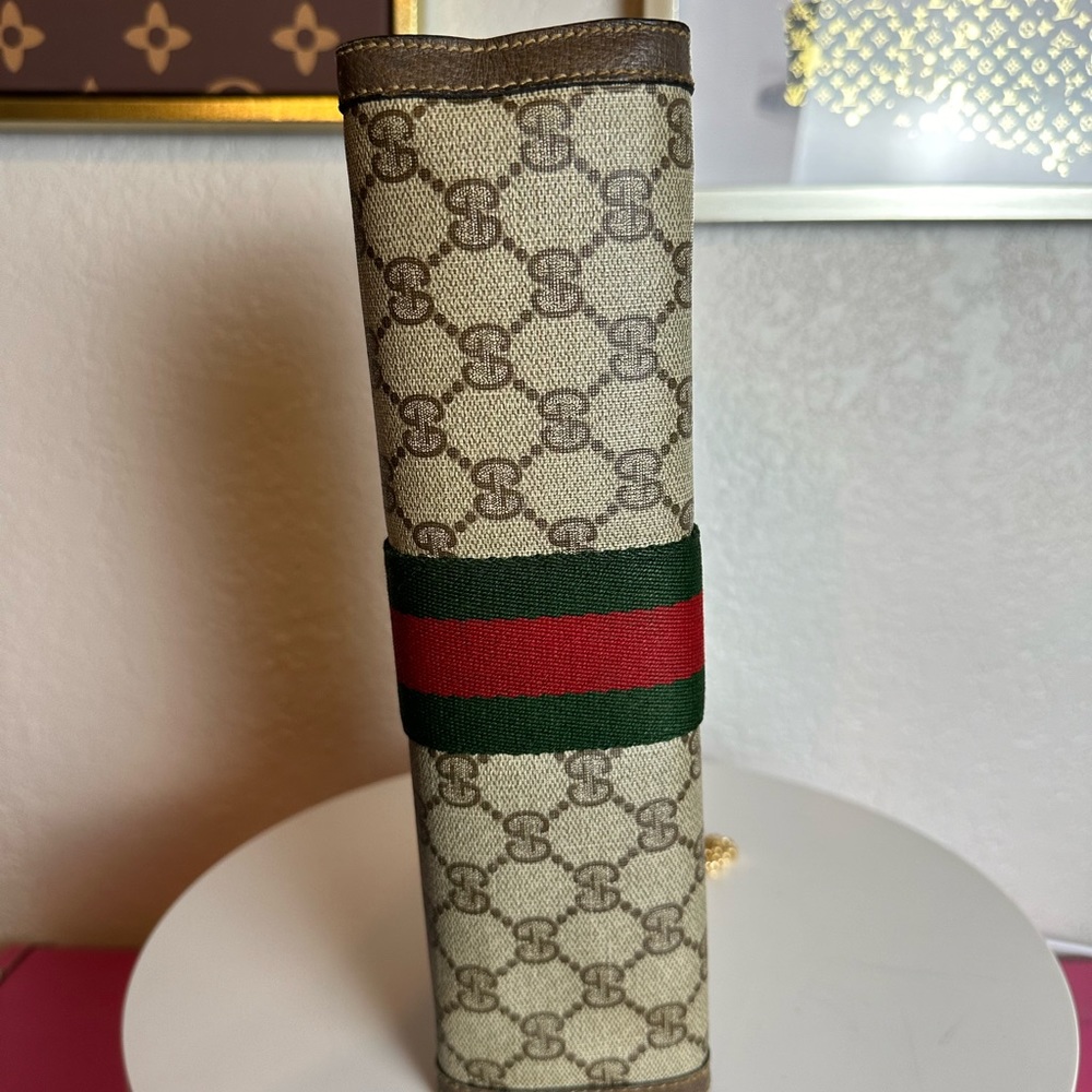 👜GUCCI GG PVC Leather Sherry Line Crossbody Bag - Picture 13 of 14